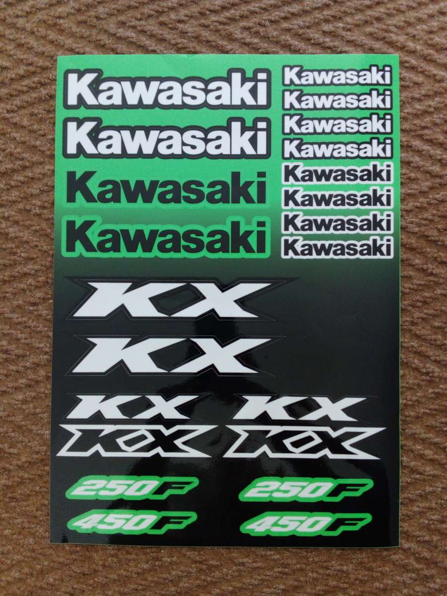 Decals Kawasaki sticker kit sheet for sale in Pretoria / Tshwane (ID